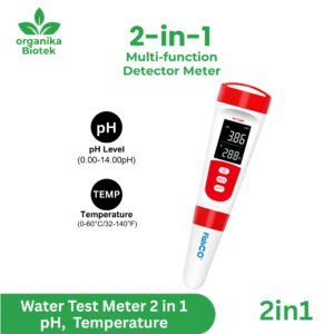 Fishco Water Test 2 in 1 pH Temp Meter - Alat Ukur Kualitas Air Multi Parameter Water Tester